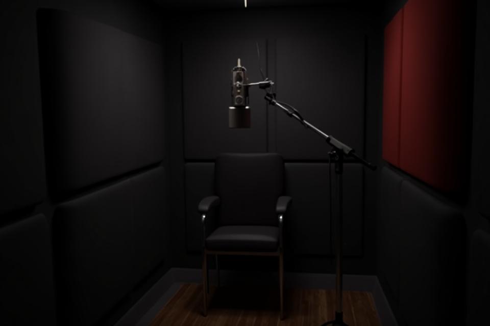 Professional soundproof recording booth